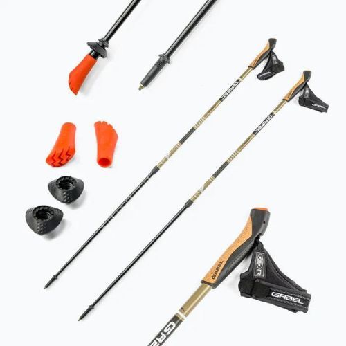 Nordic walking poles GABEL Strech Lite brown 7008352621000