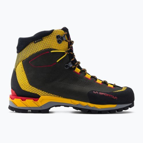 La Sportiva men's high alpine boots Trango Tech Leather GTX black/yellow 21S999100