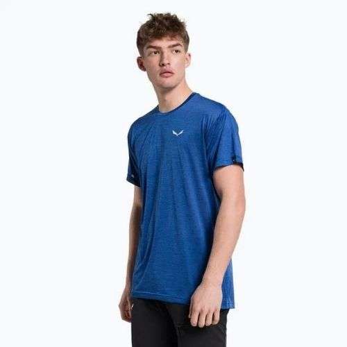 Salewa Puez Melange Dry men's trekking shirt blue 00-0000026537