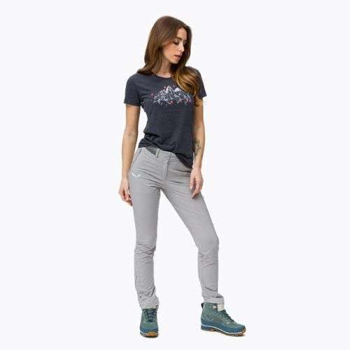 Women's trekking shirt Salewa Geometric Dry navy blue 00-0000027942