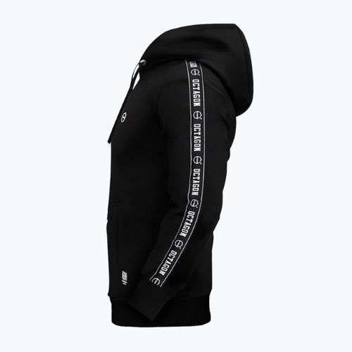 Men's Octagon Stripe hoodie black