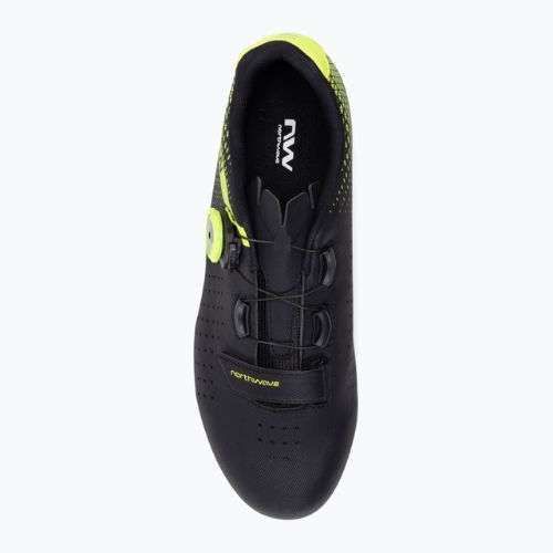 Northwave Core Plus 2 men's road shoes black/yellow 80211012