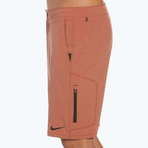 Men's Nike Flow 9" Hybrid swim shorts orange NESSC515-804