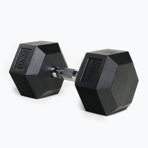 XTREXO Hex HXD200 20 kg rubberised dumbbells