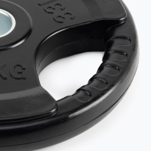 XTREXO black rubberised cast iron weight RW15 15 kg