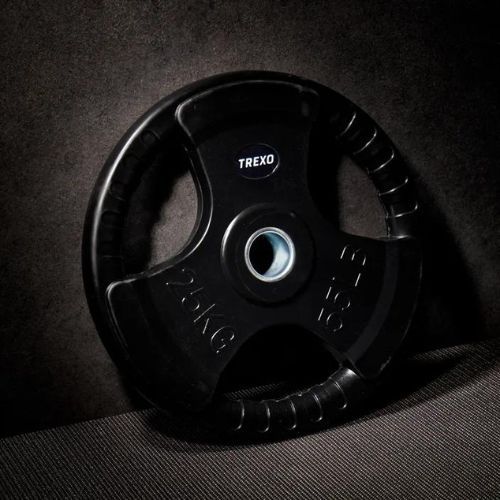 XTREXO black rubberised cast iron weight RW25 25 kg