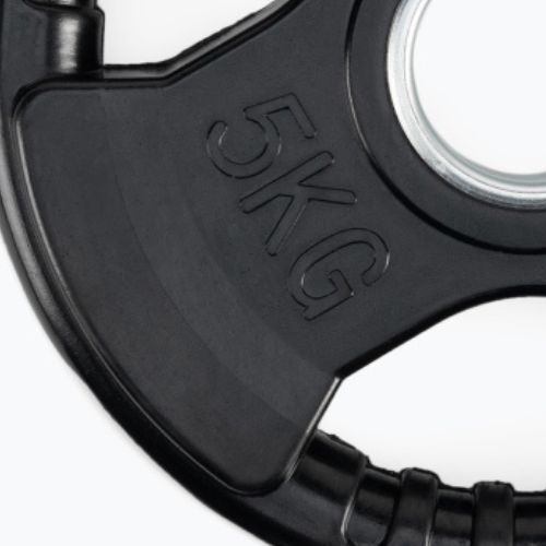 XTREXO black rubberised cast iron weight RW5 5 kg