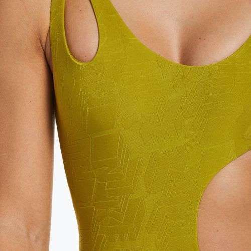 Women's one-piece swimsuit Nike Block Texture gold NESSD288-314
