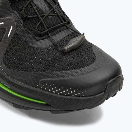 Men's Salomon Pulsar Trail running shoes black/black/green gecko