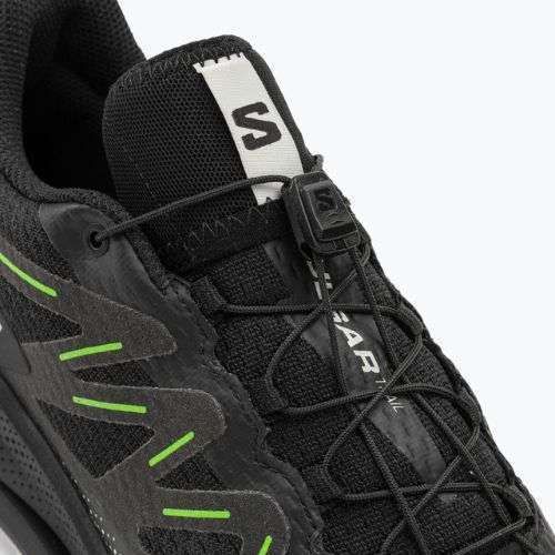 Men's Salomon Pulsar Trail running shoes black/black/green gecko