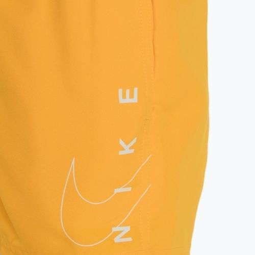 Nike Split Logo 4" Volley laser orange children's swim shorts