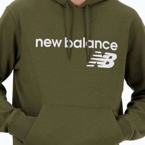 Men's New Balance Core Fleece Hoodie dark moss