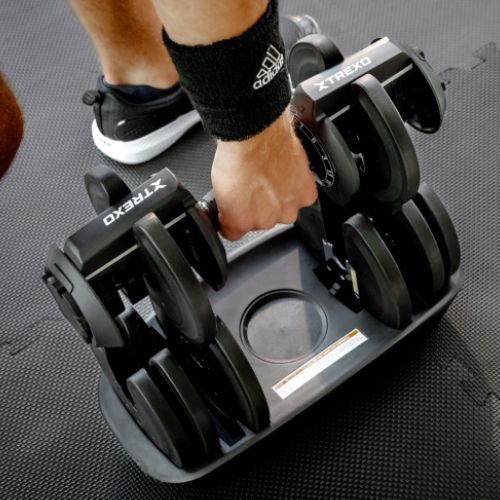 XTREXO adjustable dumbbell TXO-B4W003 18 kg black