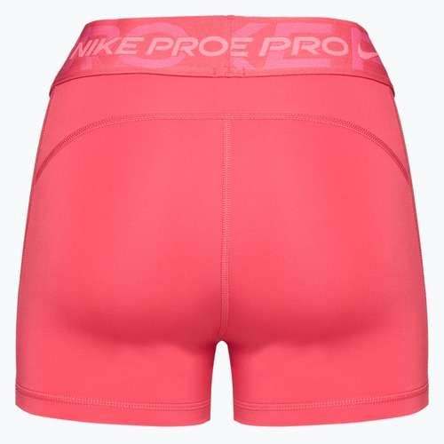 Nike Pro Mid Rise 3" women's training shorts aster pink/pinksicle/hot punch/white