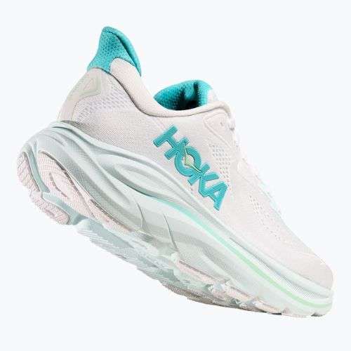 Women's running shoes HOKA Clifton 10 white/cielo blue