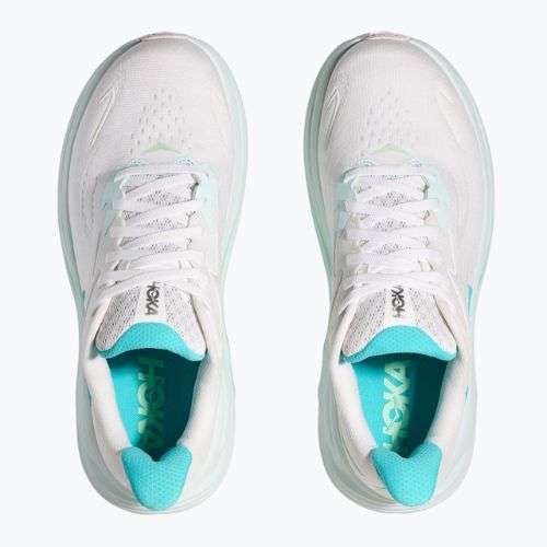 Women's running shoes HOKA Clifton 10 white/cielo blue