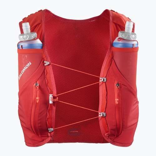 Running vest Salomon ADV SKIN 12 Set flame scarlet/haude red