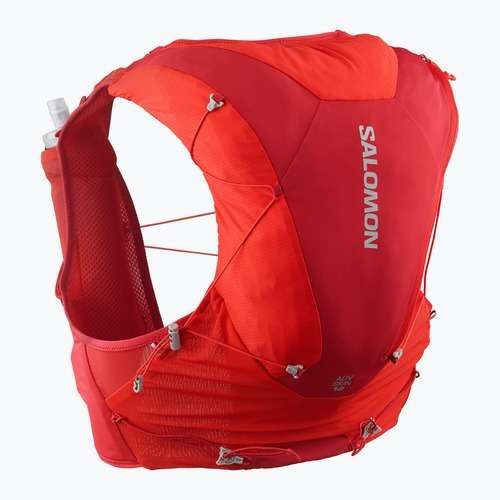 Running vest Salomon ADV SKIN 12 Set flame scarlet/haude red