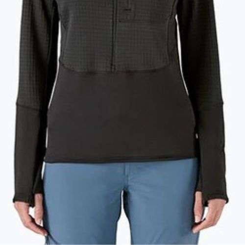 Women's softshell jacket Patagonia R1 Hybrid Pullover Hoody black