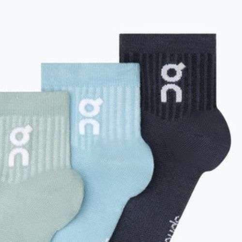 Socks On Logo Sock Mid 3 pairs wash/navy