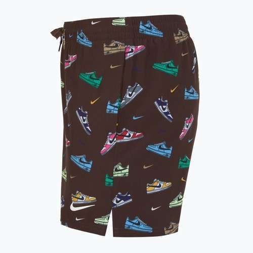 Men's Nike Multi Print 5" Volley swim shorts baroque brown