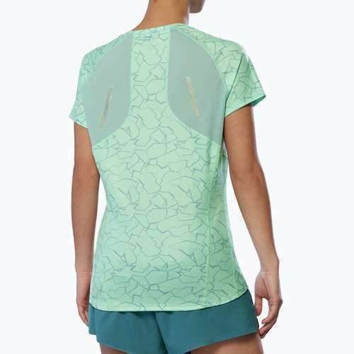Women's running shirt Mizuno Graphic Trail Tee neo mint