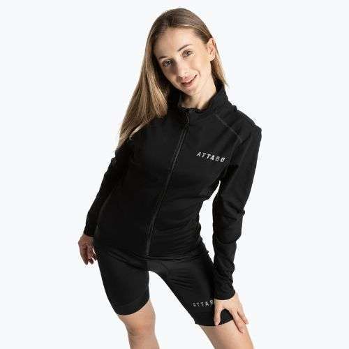 Women's cycling sweatshirt ATTABO FLEERO REF insulated black