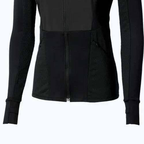 Women's running jacket Mizuno Active Warm Hybrid Full Zip Hooded black