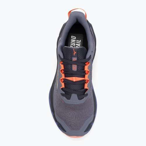 Women's running shoes Mizuno Wave Mujin 11 blue granite/silver/striking coral