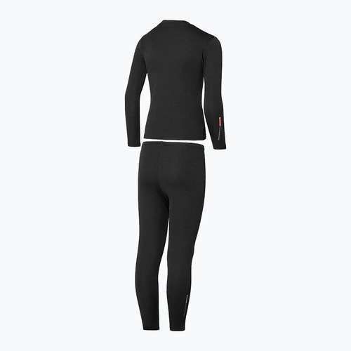 Children's thermal underwear set Mizuno Mid Top&Bottom black