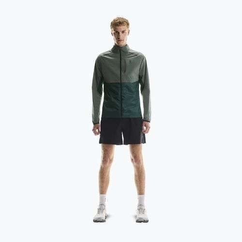 Men's On Weather spirulina/olive running jacket