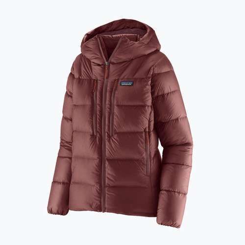 Women's down jacket Patagonia Fitz Roy Down Hoody dark ruby w / sizzle red