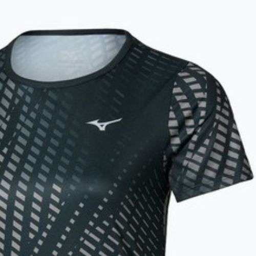 Women's running top Mizuno Core Graphic Tee black/gray
