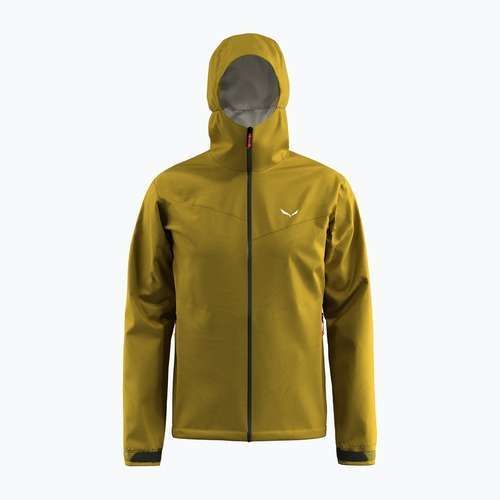 Men's rain jacket Salewa Puez Aqua 4 PTX 2.5L olive oil/0910