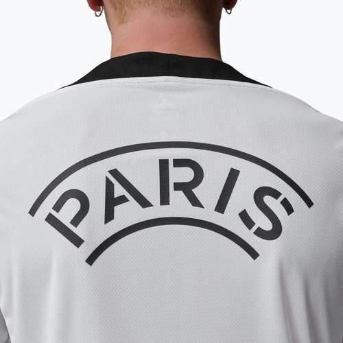 Men's football T-shirt Nike Paris Saint-Germain Strike SE white/atmosphere grey/black