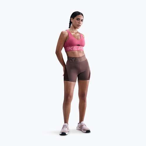 Women's shorts Nike Pro Sculpt High Waisted 5" Biker tattoo/burgundy crush/white