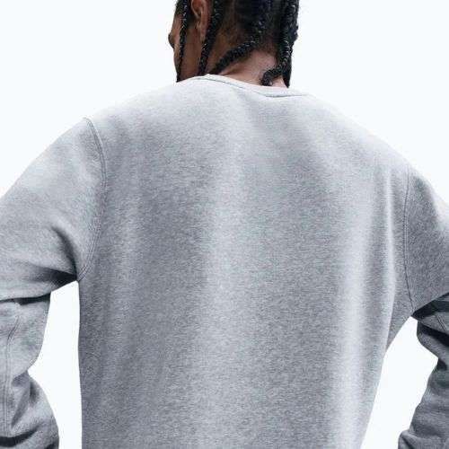 Men's sweatshirt Nike Sportswear Club Graphic Fleece Crew dark grey heather/white