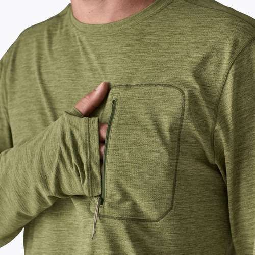 Men's longsleeve Patagonia Capilene Cool Sun caper green/buckhorn green x-dye