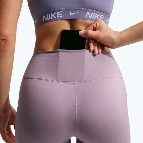 Women's training leggings Nike One High-Waisted 7/8 light violet ore/white