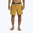 Men's Quiksilver Original Straight 17 mustard swim shorts