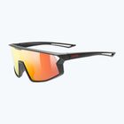 UVEX children's sunglasses Skyryse Jr black matt/mirror red
