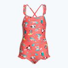 Speedo Digital Frill Thinstrap Children's One-Piece Swimsuit Orange 8-1288115155