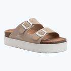 Women's O'Neill Sandy Platform Slider Low tan flip-flops