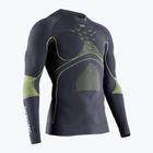 Men's thermal active sweatshirt X-Bionic Energy Accumulator 4.0 charcoal/yellow