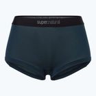 Women's thermal boxer briefs super.natural Tundra 175 Hipser 2 pairs blueberry/blueberry