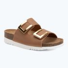 Women's flip-flops Scholl Montery 2 Straps Ad Med cognac