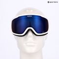 Women's ski goggles Giro Moxie white & grey chute/ cobalt/ yellow 7