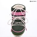 Women's Moon Boot Icon Low Space Racing forest green/silver/pink snow boots 10