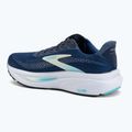 Women's running shoes Brooks Ghost 17 navy/green/turquoise 3