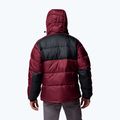 Men's insulated jacket Columbia Pike Lake II Hooded rich wine/black 3